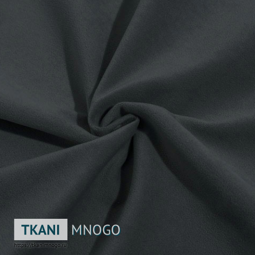 Фото фактуры велюра “cf005-18” (однотонный серый)