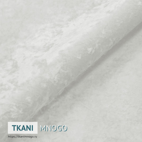 Фото обивки велюра “1” (однотонный белый)