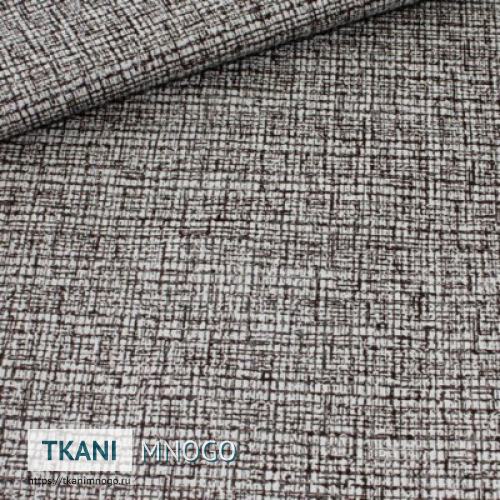 Фото ткани Арбореал 519-1 - белый мелкий рисунок. Производитель Китай. Замша крупным планом.